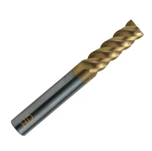 Tayvan Made in OEM/ODM 5 # kalıp işleme için Tungsten karbür, HRC 55 çelikler, CNC Router End Mill