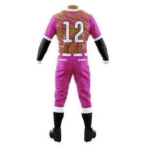 Jersey de béisbol para hombre de último diseño a precio barato Color sólido tamaño personalizado sublimación camiseta de béisbol uniformes - Product Image 3