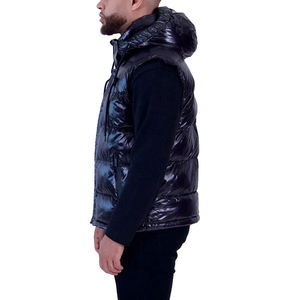 2025 qualité supérieure hommes décontracté gilet bouffant grande taille respirant bulle fermeture à glissière haute rue vêtements d'hiver de haute qualité - Product Image 4