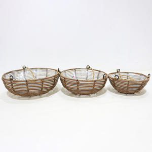 Artex Dong Thap Factory Macetas colgantes para plantas de interior Hechas a mano de algas marinas y jacinto de agua Artesanías decorativas - Product Image 2