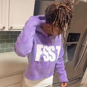 Sweats à capuche personnalisés en éponge française sans ficelle 100% coton fermeture à glissière complète rue surdimensionné épais lourd 450 GSM hommes sweats à capuche vierges - Product Image 4