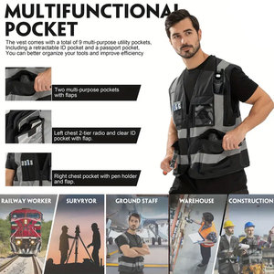 Alta calidad invierno cálido personalizado gran tamaño Casual sólido sin mangas hombres alta calidad chaleco personalizado calidad protección seguridad chaleco - Product Image 3