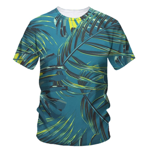 เสื้อยืดผู้ชายแฟชั่นใหม่ผ้าใยไผ่พิมพ์ลาย3D เสื้อสลิมฟิตแขนสั้นปรับแต่งโลโก้ได้ - Product Image 3