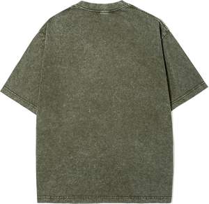 เสื้อยืดวินเทจโอเวอร์ไซส์ทรงหลวมเข้ารูปสำหรับผู้ชายเสื้อผ้า100% ซักด้วยกรดผ้าฝ้ายออกแบบได้ตามต้องการ - Product Image 2