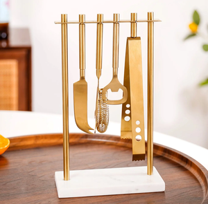 <span class=keywords><strong>3pcs</strong></span> 5pcs 7pcs tùy chỉnh barss thanh công cụ thiết lập thanh di động tiện ích thiết lập bartender Kit <span class=keywords><strong>Set</strong></span> giá rẻ - Product Image 6