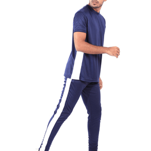 Vente chaude nouveauté personnalisé grande taille survêtements 100% coton fait décontracté séchage rapide respirant été survêtements ensemble - Product Image 3