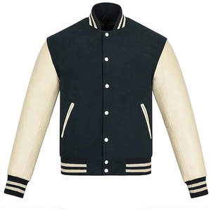 Offre Spéciale vestes universitaires avec logo personnalisé pour hommes coupe-vent de haute qualité manches longues en peau de vache bombardier d'hiver nouveau design tissu OEM - Product Image 1