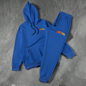 Custom 100% Cotton Blank Heavyweight <b>Baggy</b> Fleece Tracksuit for <b>Men</b> Hoodie and Sweatpants <b>Jogger</b> Sets Sweatsuits Manufacturer - Product Image 1