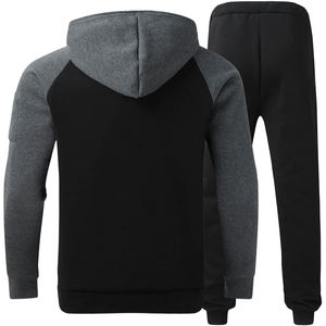 Ensembles de vêtements d'extérieur tricotés en gros Nouveau design de survêtement en polyester/coton Ensemble de survêtements de sport avec logo personnalisé - Product Image 4