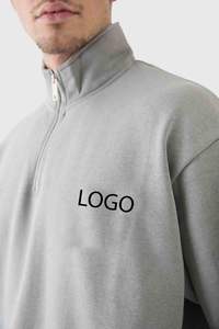 Survêtement décontracté surdimensionné pour homme en molleton de haute qualité avec blocs de couleur et passepoil, idéal pour l'entraînement et le jogging, personnalisable avec votre logo - Product Image 5