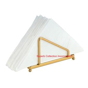 Top Quality Plated Metal Design <b>Napkin</b> <b>Holder</b> For Dining Table Kitchen & Restaurant Use Decorative Tissue Dispenser Stand - Product Image 2