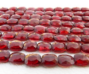 ลูกปัดสอบเทียบขนาด4 "6x8มม. พลอยโกเมนแอฟริกันเกรดท็อป - Product Image 2