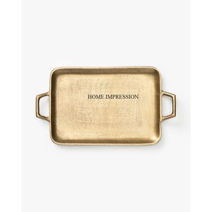 ถาดเสิร์ฟอาหารแบบโบราณที่ทันสมัยถาดเสิร์ฟอาหารดีไซน์สีทองรูปทรงและขนาดที่กำหนดเองได้ - Product Image 2