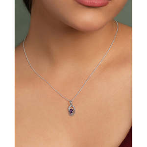 Collar con Colgante de Gota de Agua con Circonita, Diamante y Perla, Estilo Religioso en Oro de 18K - Product Image 4