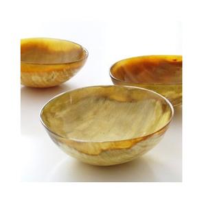 Cuenco de cuerno de estilo ecológico hecho a mano, ligero, pulido, naturalmente, único, pieza decorativa segura para alimentos para casas de estilo rústico lujoso - Product Image 1