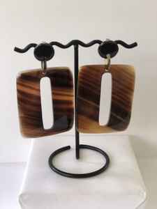 Pendientes de cuerno de búfalo naturales hechos a mano 100%, diseño personalizado, joyería de gota de cuerno de buey, productos artesanales aceptables - Product Image 4