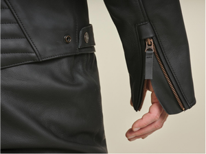 Bm Charlottenburg Black Motorrad Classic Roadster Heritage/Urban Premium Cuero de vaca Moto Street Riding/Racing Jacket - Product Image 4