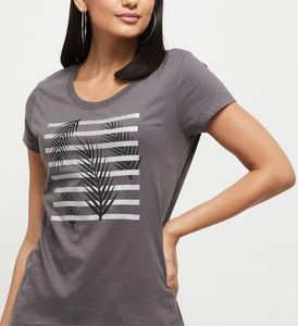 Camiseta de Mujer con Estampado Personalizado, Ajustada, Elástica, de Punto Acanalado, Básica, de Manga Corta, Color Sólido, Ropa Femenina - Product Image 5