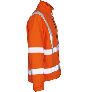 Veste de sécurité réfléchissante haute visibilité ANSI Classe 1 pour hommes et femmes, imperméable, avec LED clignotantes, pour travaux de construction, avec capuche et poches - Product Image 2