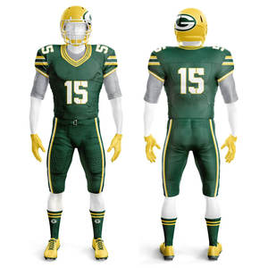 Ensemble d'uniformes de football américain de qualité supérieure 2025, 100% polyester respirant, séchage rapide, short pour adultes, toutes saisons - Product Image 5