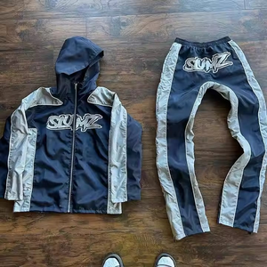 Logotipo personalizado corte perfecto estilo único fabricante superior hombres nylon rompevientos chándales OEM unisex transpirable chándales - Product Image 1