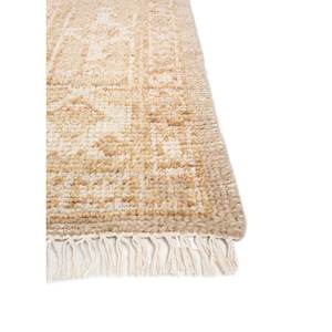 Tapis noués à la main en laine Thyme Ivory pour la maison, styles médaillon classiques et puzzle rectangulaires pour adolescents - AKWL-1600 Tapis de salon - Product Image 4