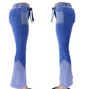 กางเกงขาบานเอวสูงผ้าเดนิมเอวสูง - Product Image 6