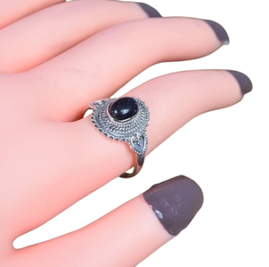 เครื่องประดับสำหรับผู้หญิงแหวนเงินสไตล์ Boho เครื่องประดับ925สเตอร์ลิงเงินสเตอร์ลิงประดับพลอยแฮนด์เมดของขวัญยอดนิยมสำหรับความรัก - Product Image 1