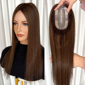 Topper de Cabello Humano Europeo Ruso 3x5.5, 100% Natural con Clip, Fácil de Usar para Mujeres con Pérdida de Cabello, Stock al por Mayor - Product Image 1