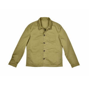 OEM Personnalisé Manches Longues Hommes Toile Col Montant High Street Style 100% Coton Coupe-Vent Imperméable À Capuche Vestes - Product Image 4