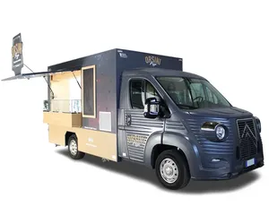 รถบรรทุกอาหารรถตู้สแตนเลสเคลื่อนที่ได้รถขายอาหารมีครัวเต็มรูปแบบ - Product Image 5