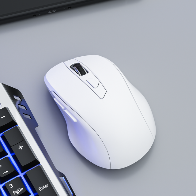 Factory Custom Logo 2.4G Rechargeable Wireless Mouse 6 Buttons Ergonomic Adjustable DPI Office Computer Mice for Laptop Desktop