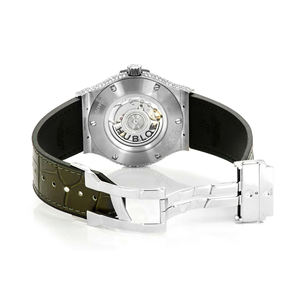 Reloj de Pulsera de Cuarzo de Acero Inoxidable de Alta Calidad con Incrustaciones de Moissanita y Correa de 20 mm - Product Image 4