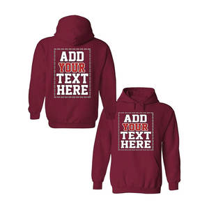 Sudadera con capucha personalizada para hombre 100% algodón con logotipo bordado Nombre del equipo y diseño de número Servicio OEM disponible - Product Image 6