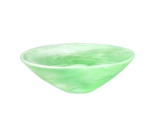 ชามสลัดผลไม้สีเขียวแบบหมุนสำหรับโรงแรมชามเรซินเอฟเฟกต์สีเขียวทึบเป็นมิตรกับสิ่งแวดล้อม - Product Image 6