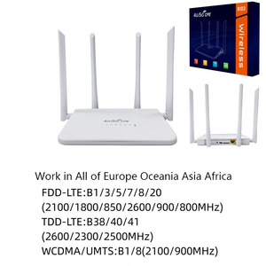 Qitai R103 Bên Ngoài Anten Nhiều RJ45 Cổng <span class=keywords><strong>Ethernet</strong></span> Wifi Modem LTE 4G Internet Router Trong Nhà CPE - Product Image 2