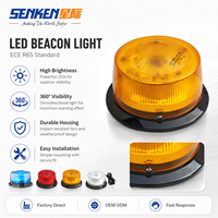 Luz Intermitente de Advertencia de Tráfico SENKEN LTD1005 DC 12V Roja y Amarilla para PC, Lámpara Estroboscópica LED de Alarma para Advertencia de Tráfico