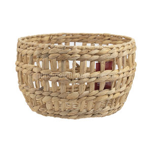 Wholesale Set of 3 Eco-Friendly Water Hyacinth <b>Round</b> Storage <b>Baskets</b> Kitchen Organizer From Vietnam - Product Image 2