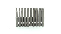RALTER Taiwan Factory Supply 50mm No-Slip Torx Torsion Power Bit Sandblasted Finish Taiwan S2 Handle T10-T40 Model Obeng