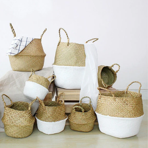 Cesta de almacenamiento de algas marinas ecológica tejida a mano, diseños personalizados duraderos y creativos, multifuncional del fabricante de Vietnam - Product Image 6