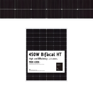 Panel Solar Monocristalino Bifacial HJT de 450W de Alta Eficiencia FEMI-430M para Sistema Solar - Product Image 2