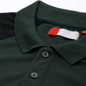 100% algodón de alta calidad antiarrugas para hombre para Polo Camiseta de manga corta cuello levantado estilo botón frontal patrón sólido al aire libre - Product Image 6