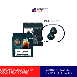 Nes Cafe Dolce Gusto Cold Brew Coffee 12 cápsulas x 116,4G café Arábica Premium con achicoria Distribuidor autorizado de Malasia - Product Image 2