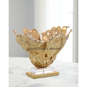 Árbol chapado en oro de diseño de alta calidad estándar hecho a mano Metal escultura decorativa acentos suministros de la India a bajo precio - Product Image 2