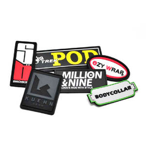 Insignias de PVC de Goma con Gancho y Bucle y Logotipo Personalizado al por Mayor - Product Image 6