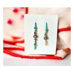 Rakhi personalizado de alta calidad con grabado de nombre Regalo de Festival único disponible para venta al por mayor - Product Image 2