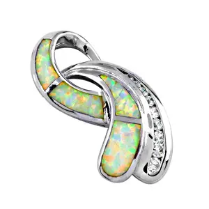 จี้แฟชั่นผู้หญิง โอปอลธรรมชาติ ชุบทอง 24K ชุบสี 18K สไตล์ศาสนา ลายตัวเลข จี้ทอง 18K - Product Image 1