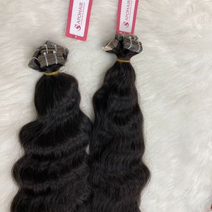 Wholesale 100% Natural Vietnamese Remy Hair Extensions Clip-in Wavy Loose Deep Wave Virgin Cuticle Aligned Tape Chinese Hair - Product Image 1