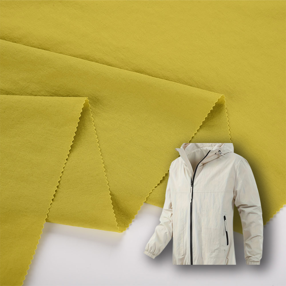 Woven 75D Nylon Spandex Sportswear Jacket Fabric Waterproof Quick-drying Breathable Windproof 4 Way Stretch Outdoor Tops