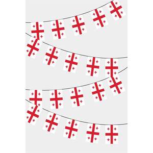 Georgie Rectangular Party <b>Banners</b> Guirlande Festive Decorative Fanions - Product Image 1
